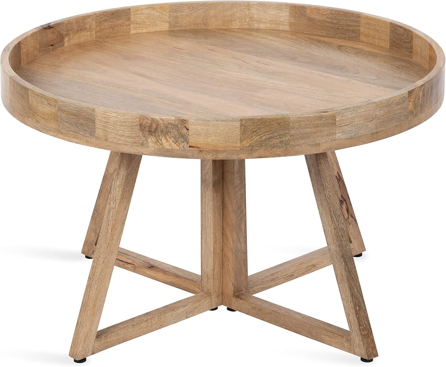 Kate and Laurel Avery Round Wood Coffee Table