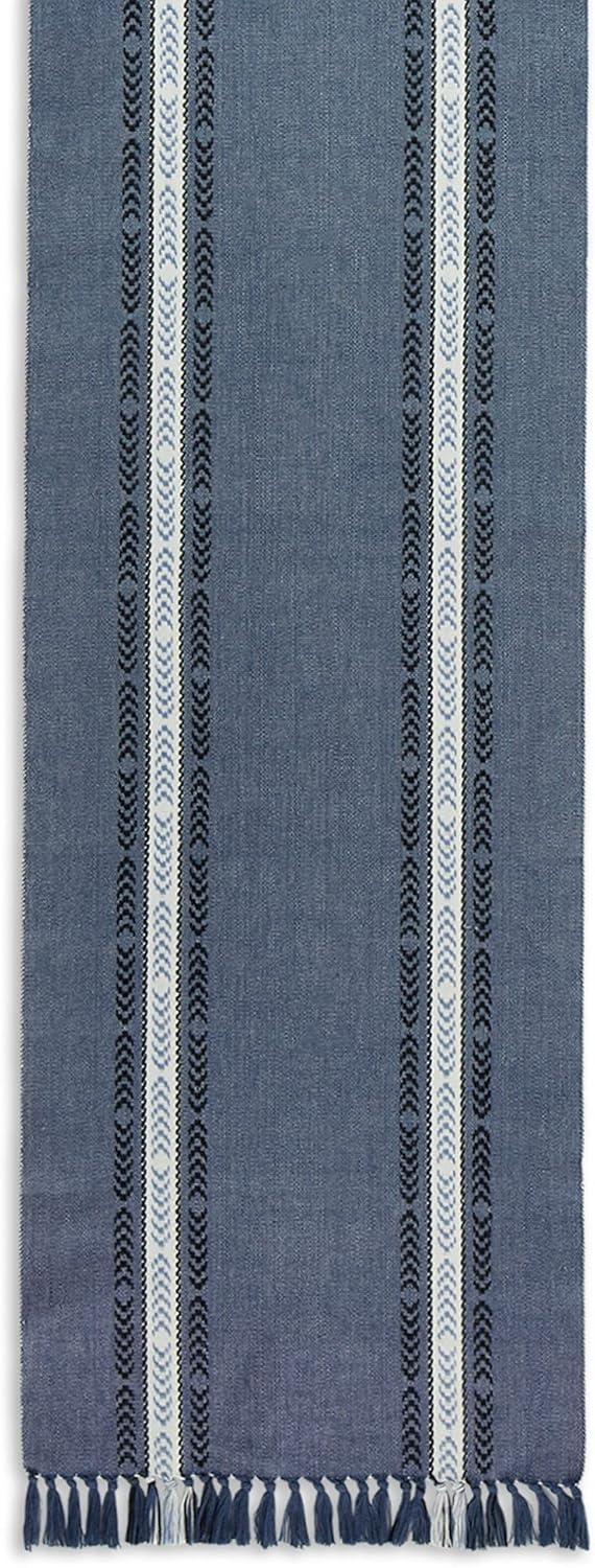Union Rustic Aleahya Striped 100% Cotton Table Runner