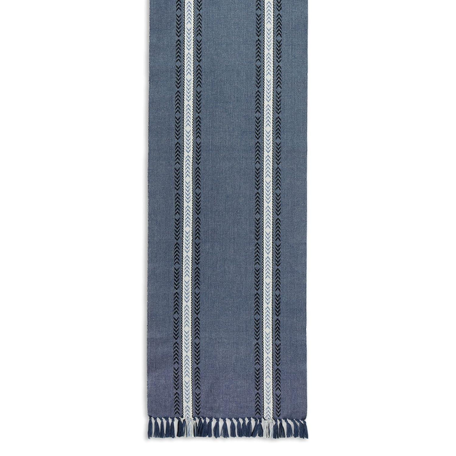 Union Rustic Aleahya Striped 100% Cotton Table Runner