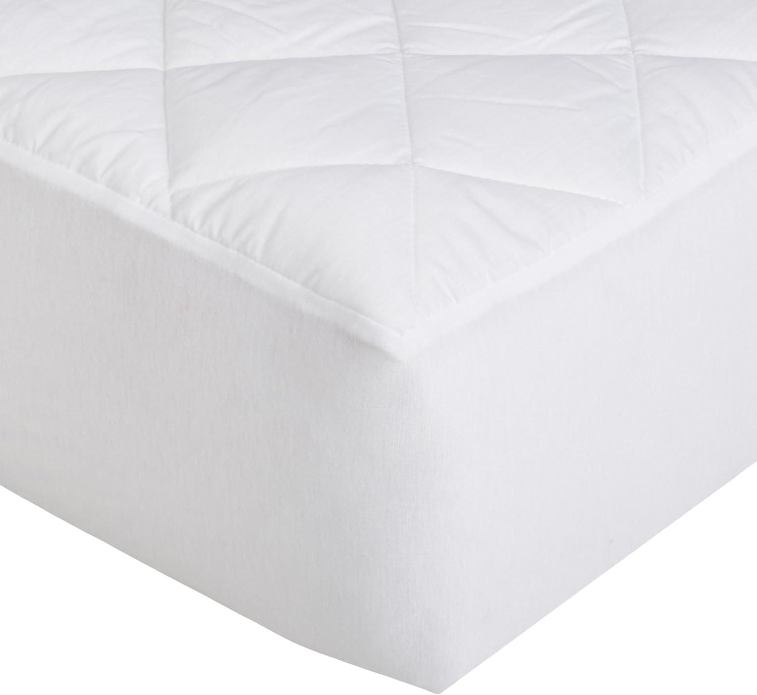 White Twin XL Hypoallergenic Quilted Mattress Topper