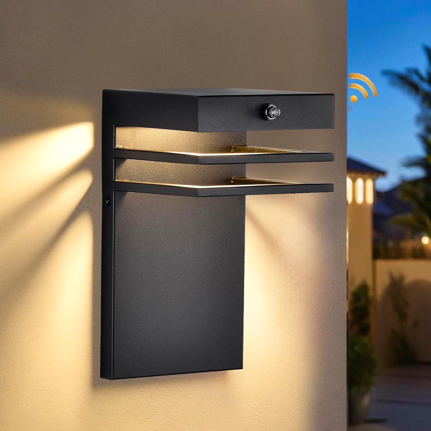 Plug in Wall Sconces Set of 2 with 6 FT On/Off Switch Cord, Wall Light Fixtures Black Industrial Farmhouse Indoor Wall Latern For Bedroom Living Room