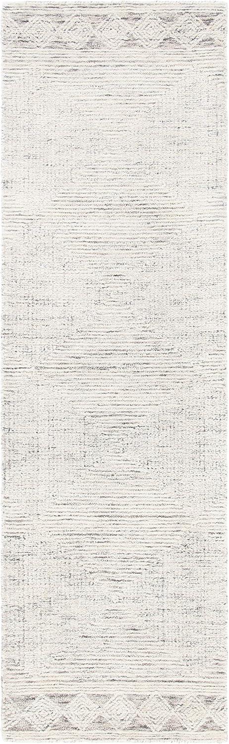 Abstract ABT349 Hand Tufted Runner Rug - Ivory/Grey - 2'3"x6' - Safavieh .