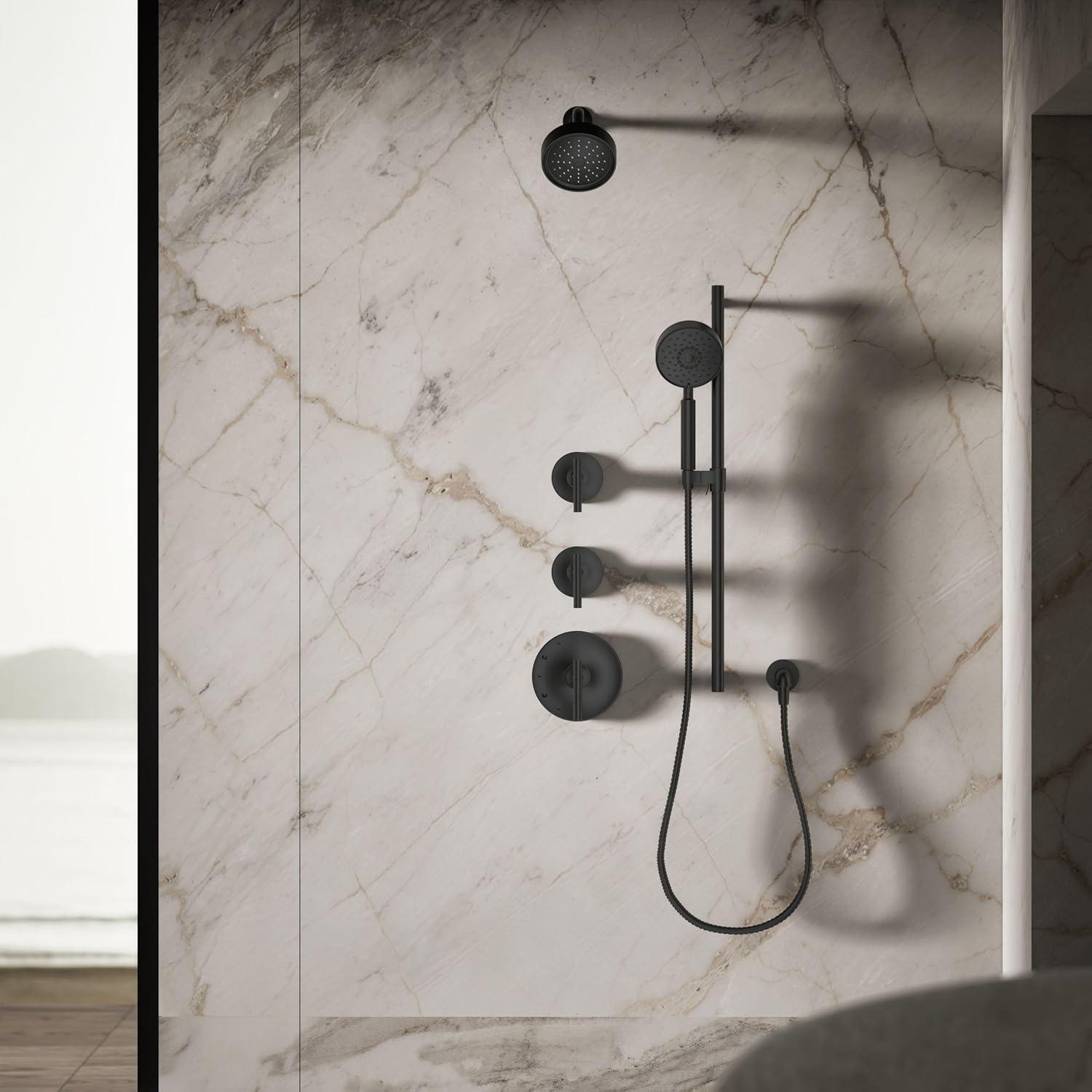 Kohler Purist 2.5 Gpm Multifunction Wall Mount Showerhead, Three Spray Settings, 5.5" High Pressure Spray Head