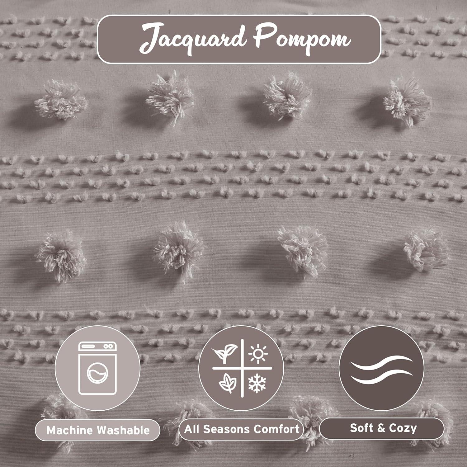 Intelligent Design Clip Jacquard Duvet Cover Set