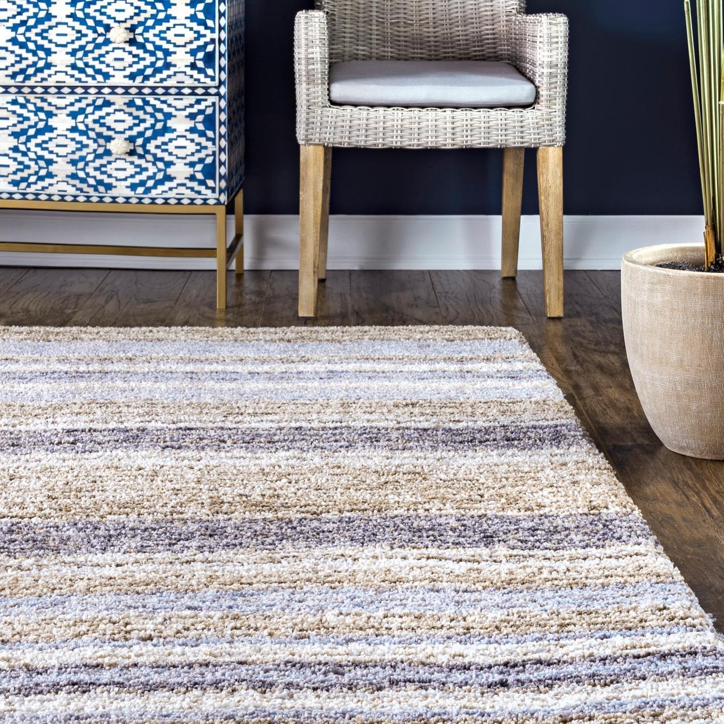 8'x10' Drey Ombre Shag Area Rug Denim - nuLOOM