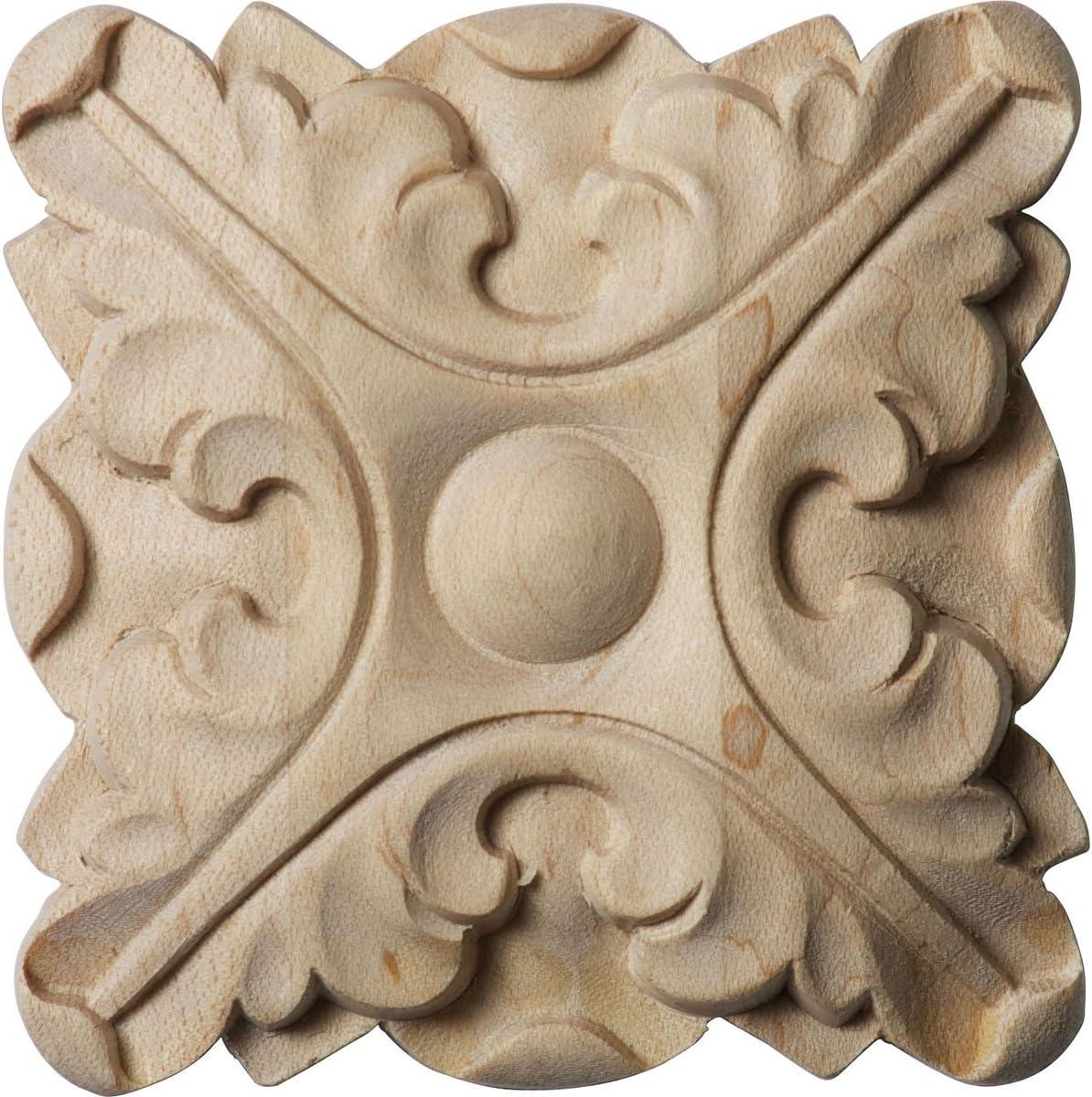 Acanthus H W D Wood Rosette Applique