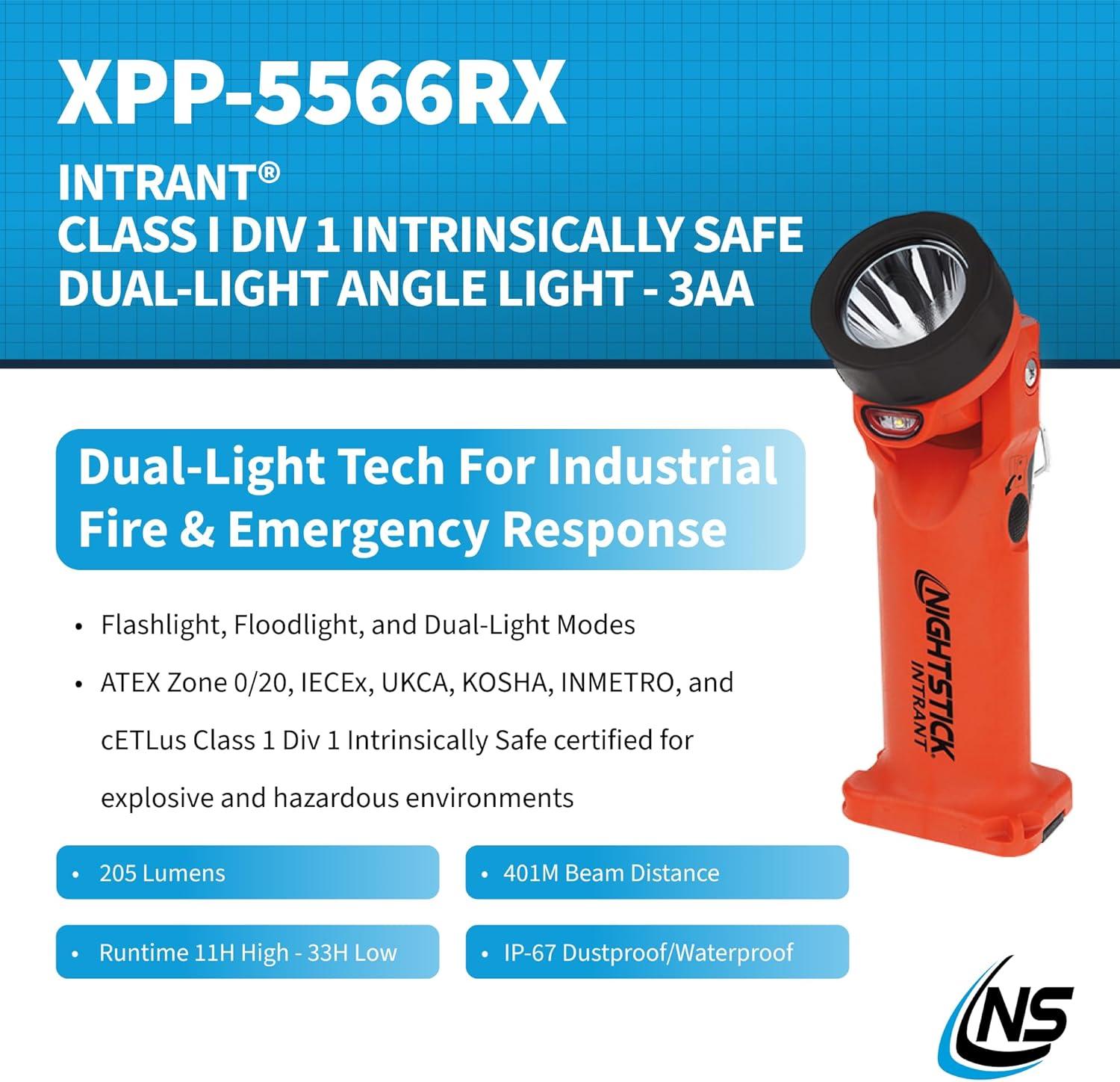 Nightstick Angle Light 3 Aa Red 200 Lumens