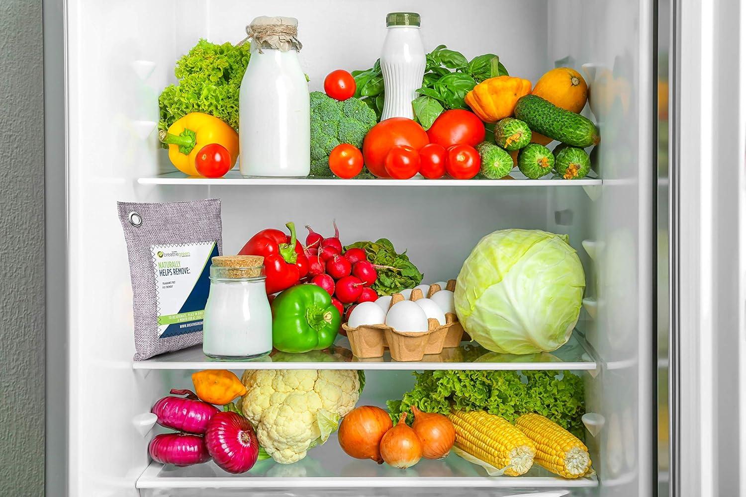 Breathe Green Bamboo Charcoal Bags Odor Absorber (9-Pack) Activated Charcoal Odor Eliminator Bag, Natural Freshener Removes Odors and Moisture, Odor Eliminator for Home, Pets, Shoes, Closet, RV