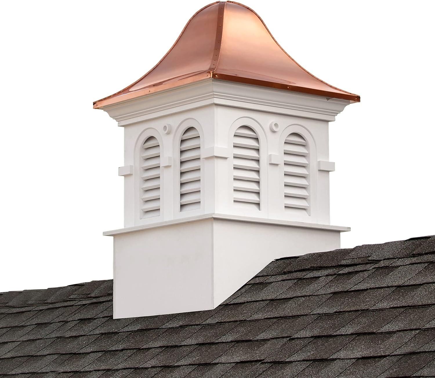 Good Directions Smithsonian Montgomery Vinyl Cupola with Copper Roof, 42" x 66"