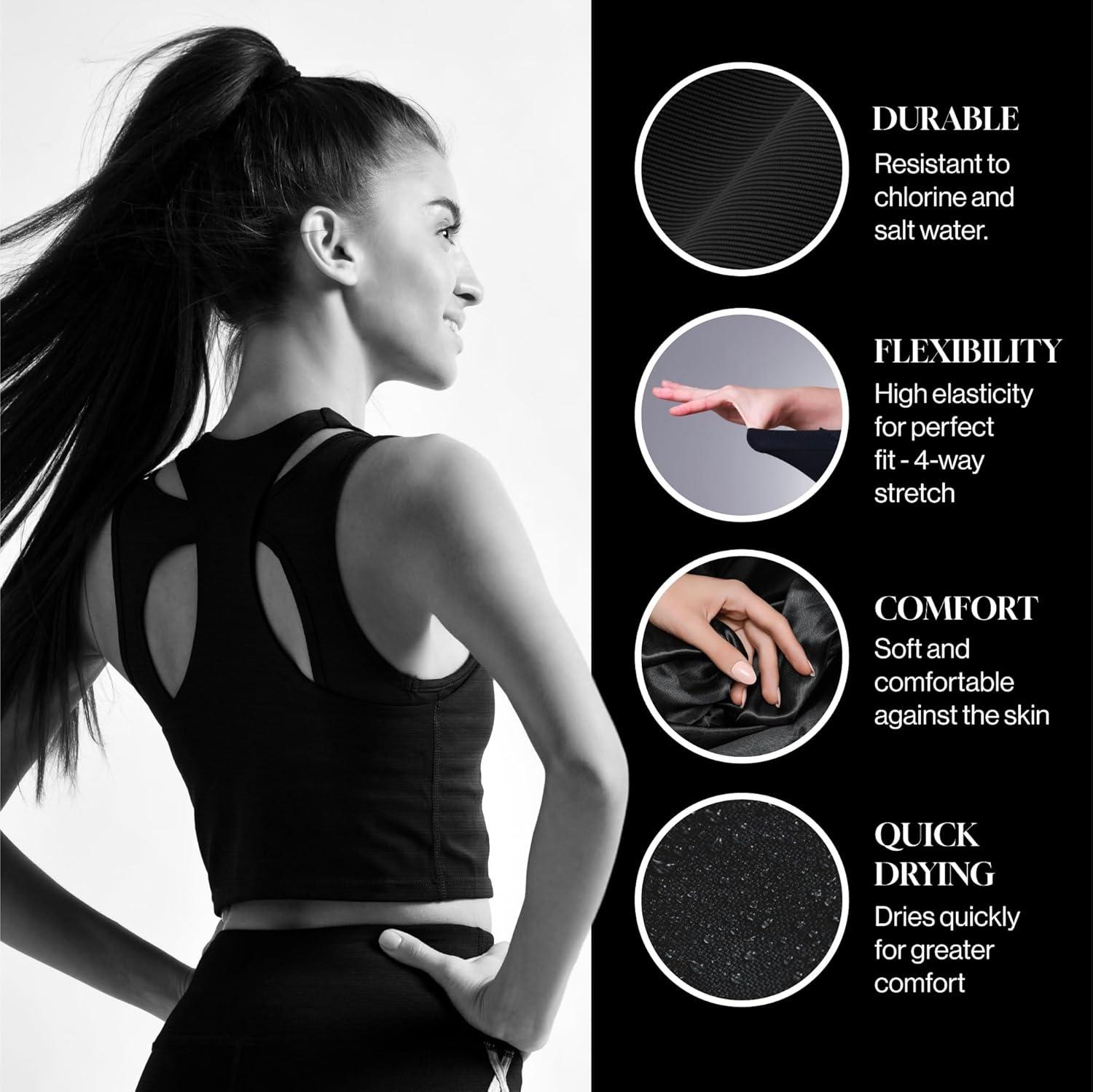 FabricLA Nylon Spandex Fabric - Matte Tricot Swimsuit Fabric by The Yard - 80% Nylon, 20% Spandex - 4-Way Stretch Fabric - 60" Wide - Swimwear, Sports, Dance, Lining Fabric -Beige 1 Yard