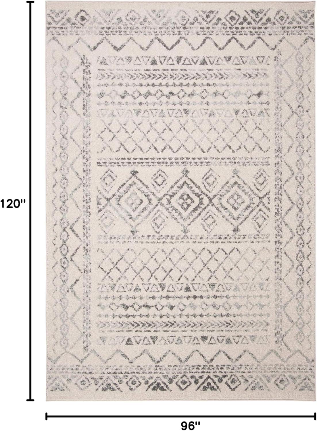 Tulum TUL268 Power Loomed Area Rug - Ivory/Grey - 8'x10' - Safavieh.