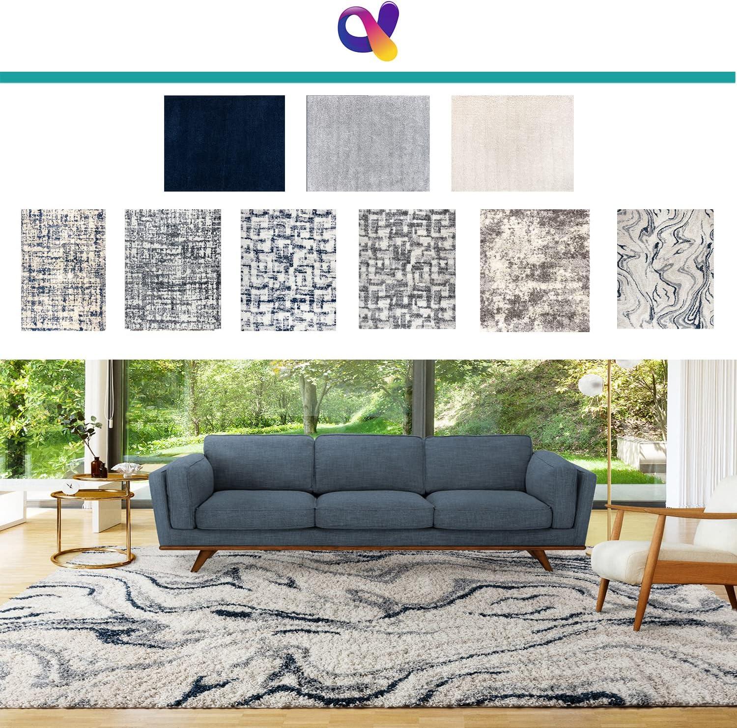 Gertmenian Anjou Modern Abstract Polypropylene Shag Area Rug