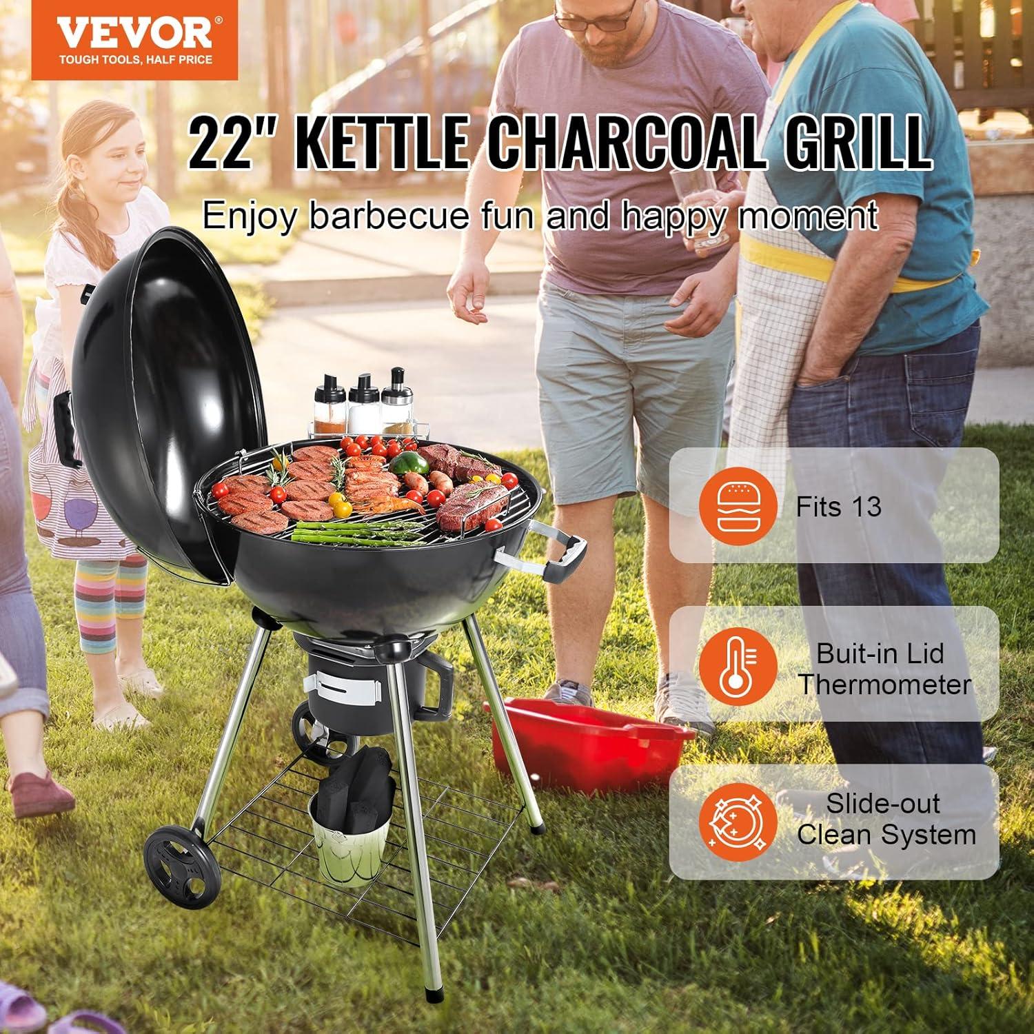 VEVOR 26'' W Kettle Charcoal Grill