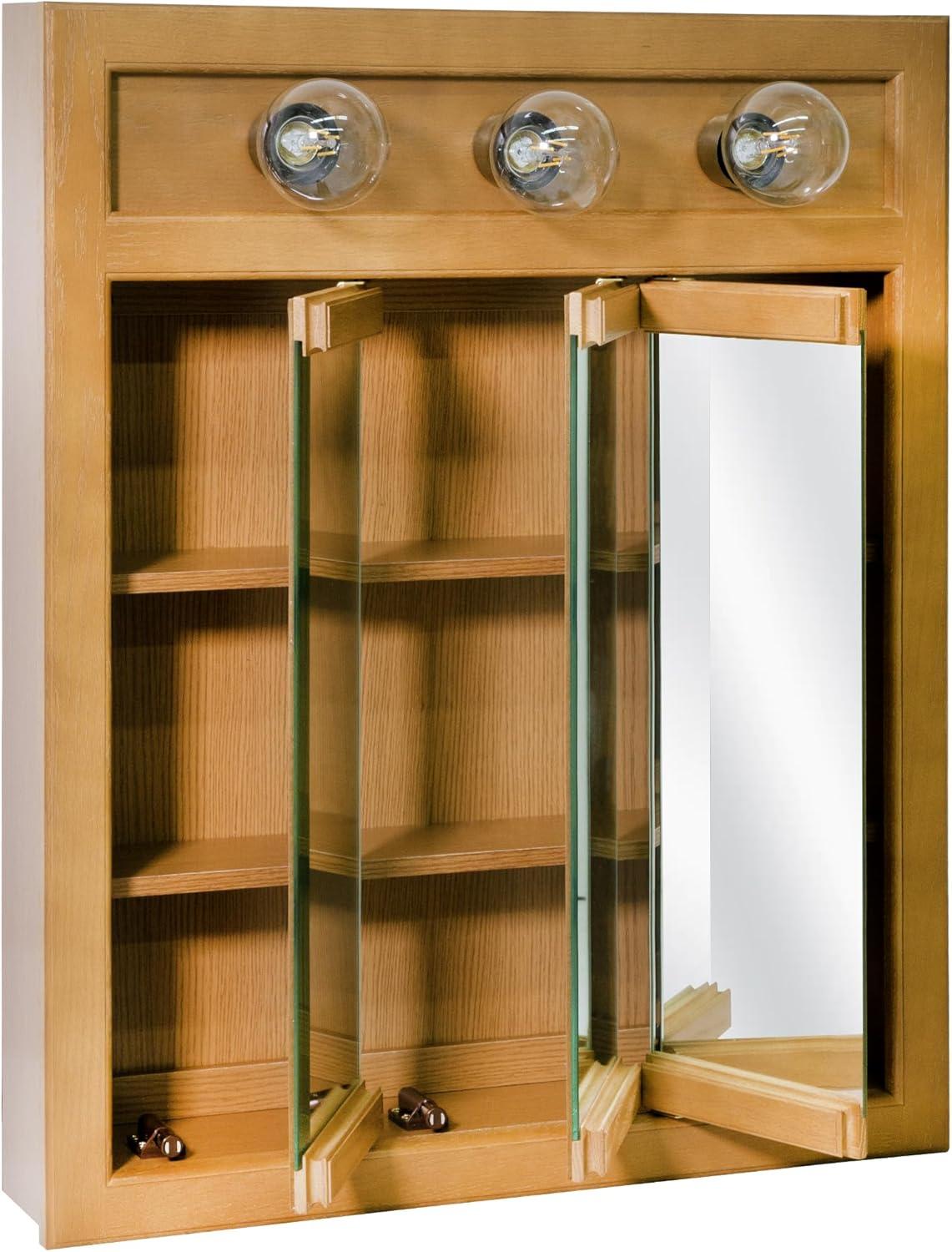 Richland 24-Inch Wood Medicine Cabinet in Nutmeg Oak