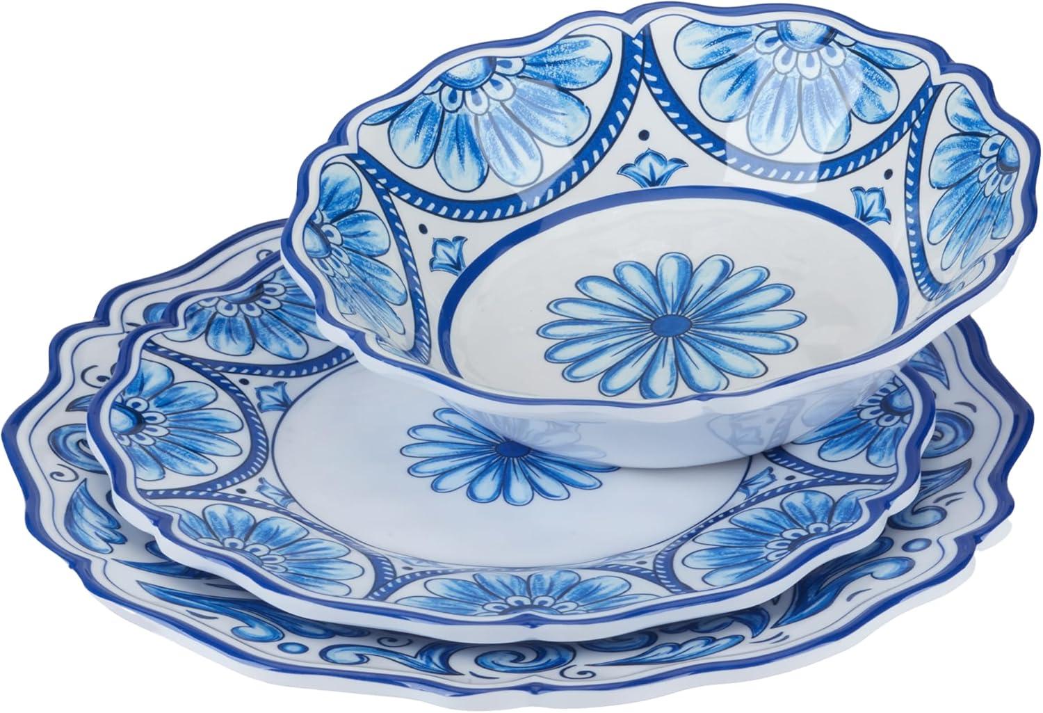 Veranda Melamine 12 pc Dinnerware Set