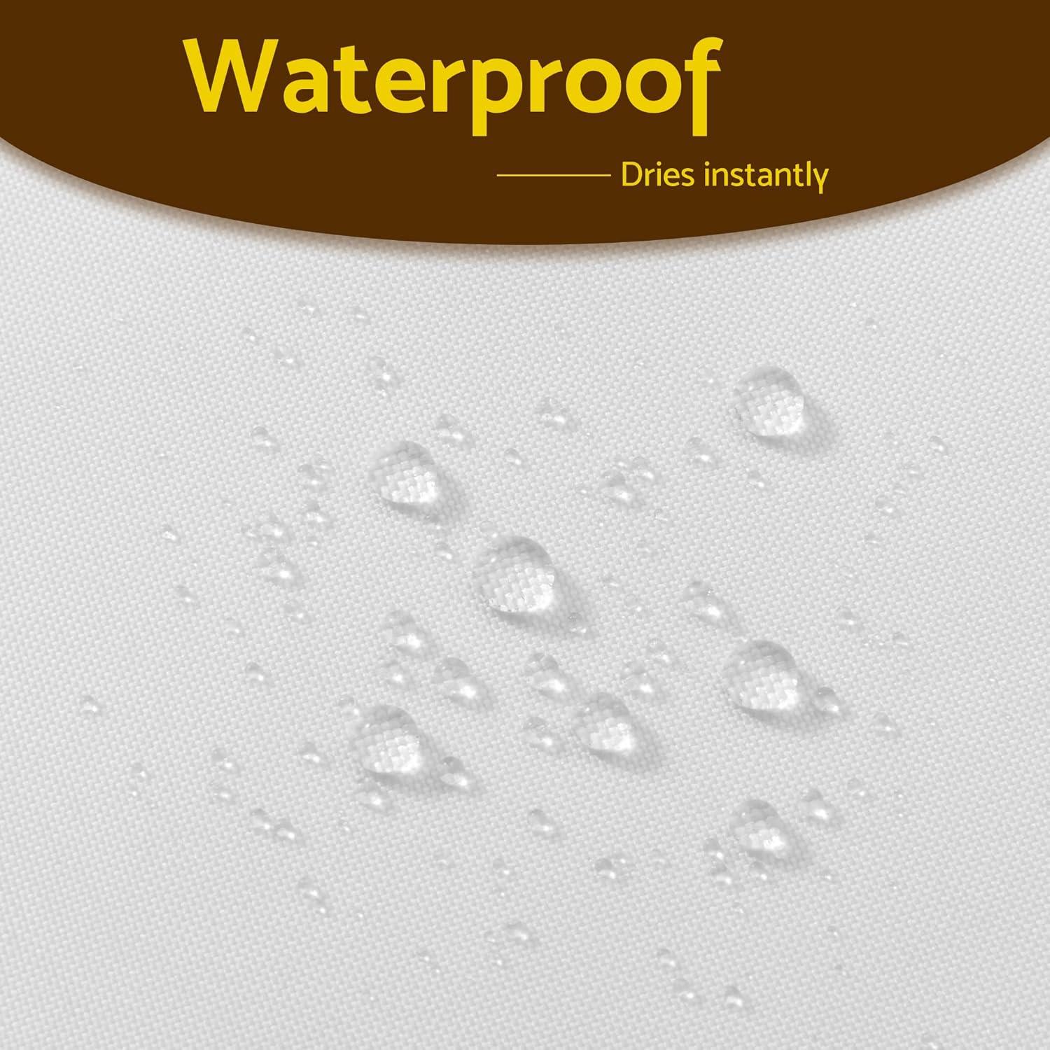 Mrs Awesome Replaceable Fabric Snap in Liner, White Water Repellent with 2 Magnets, 70" x 54"