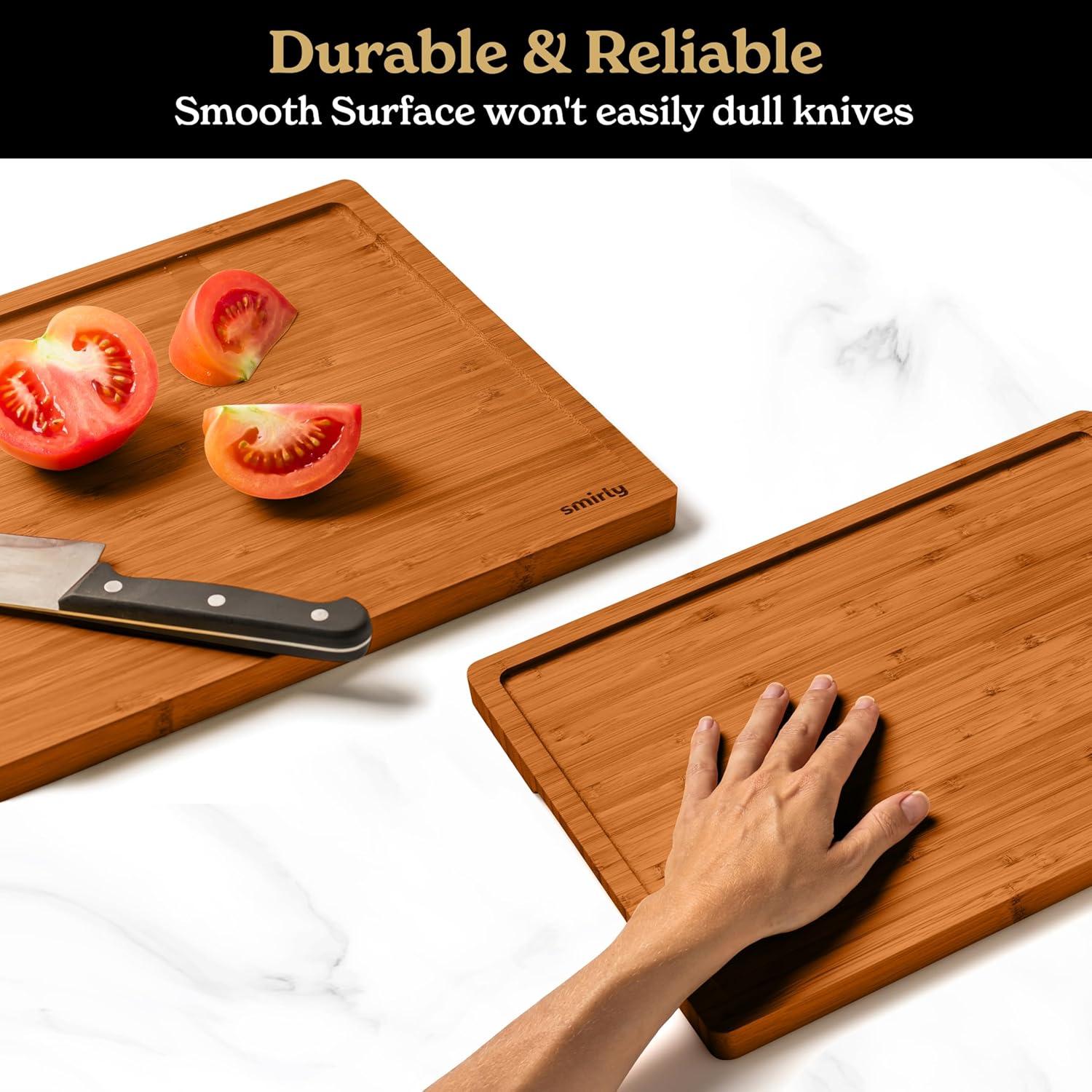 Bamboo Rectangular 3-Piece Cutting Board Set