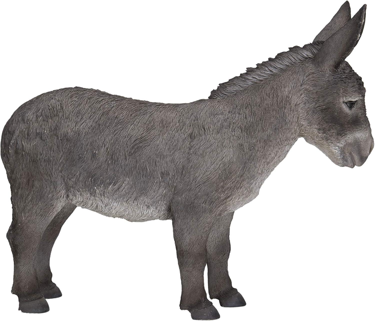 Hi-Line Gifts 18.5" Standing Donkey Outdoor Garden Statue