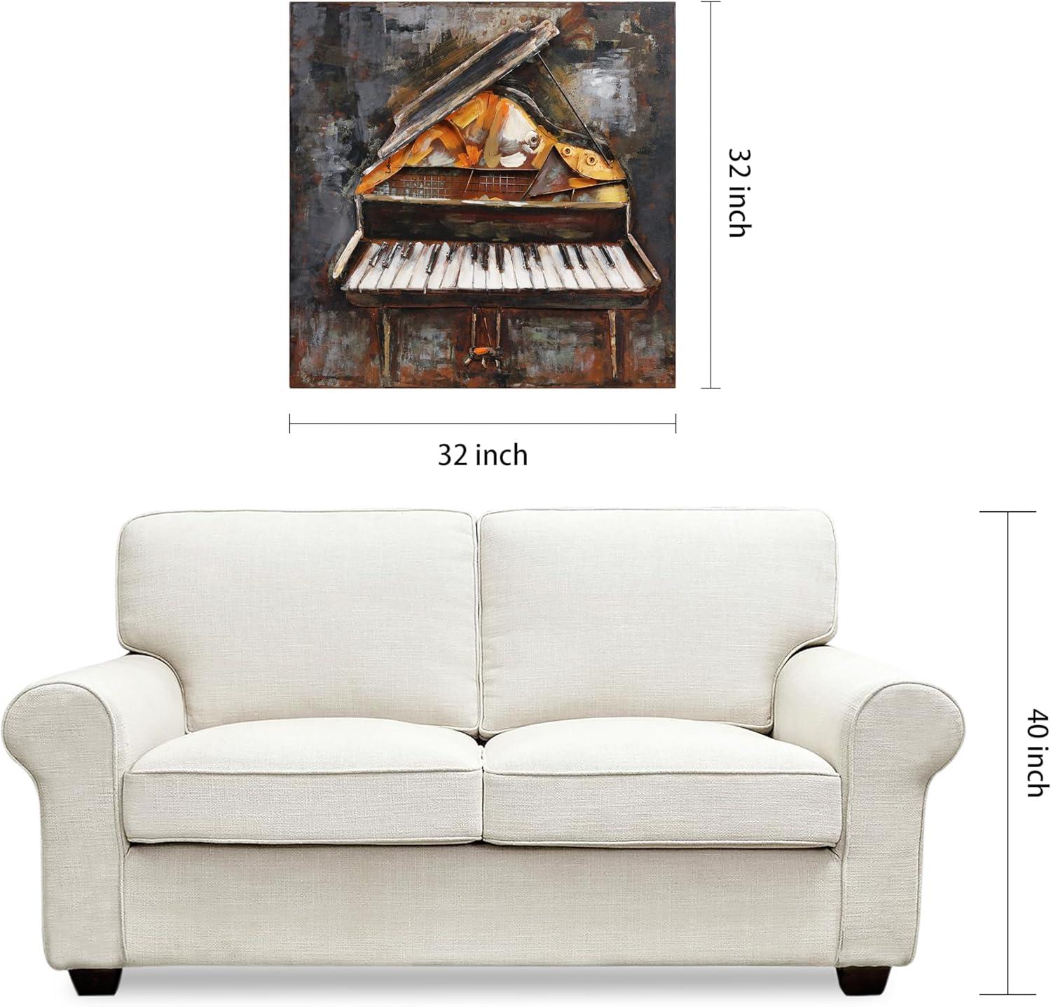 Empire Art Direct Magic Keys Hand Painted 3D Metal Wall Art, 32" x 32" x 3", Ready to Hang