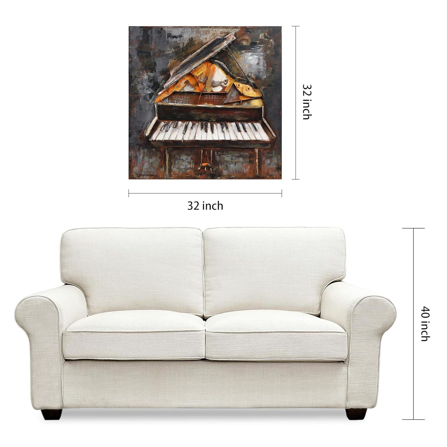 Empire Art Direct Magic Keys Hand Painted 3D Metal Wall Art, 32" x 32" x 3", Ready to Hang