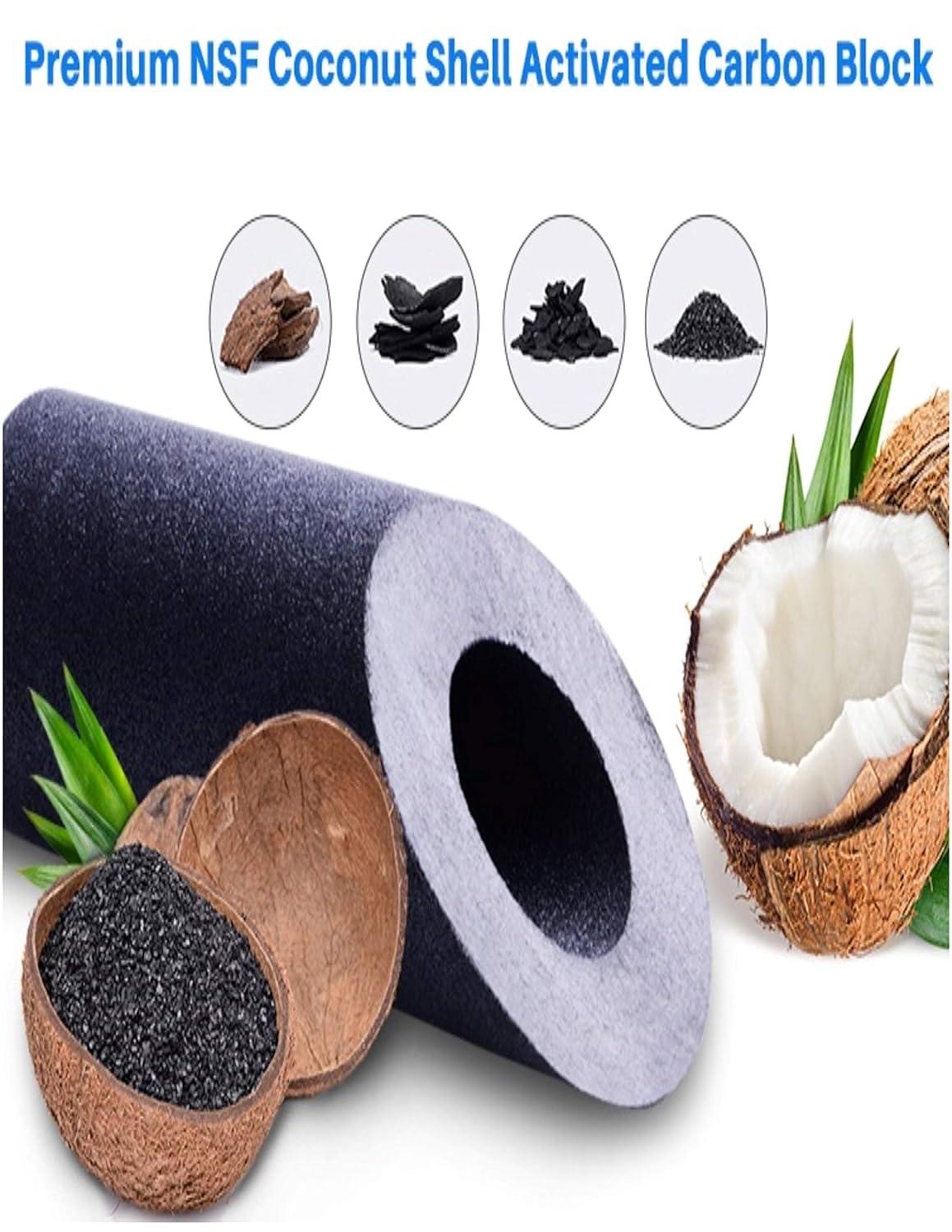 CFS Compatible with FX12M and FX12P, Water Filter Replacement Cartridge Compatible GE RO Set GXRM10RBL GXRM10G Reverse Osmosis Systems, 2x Carbon Filters, 1x 50GPD RO Membrane Filter