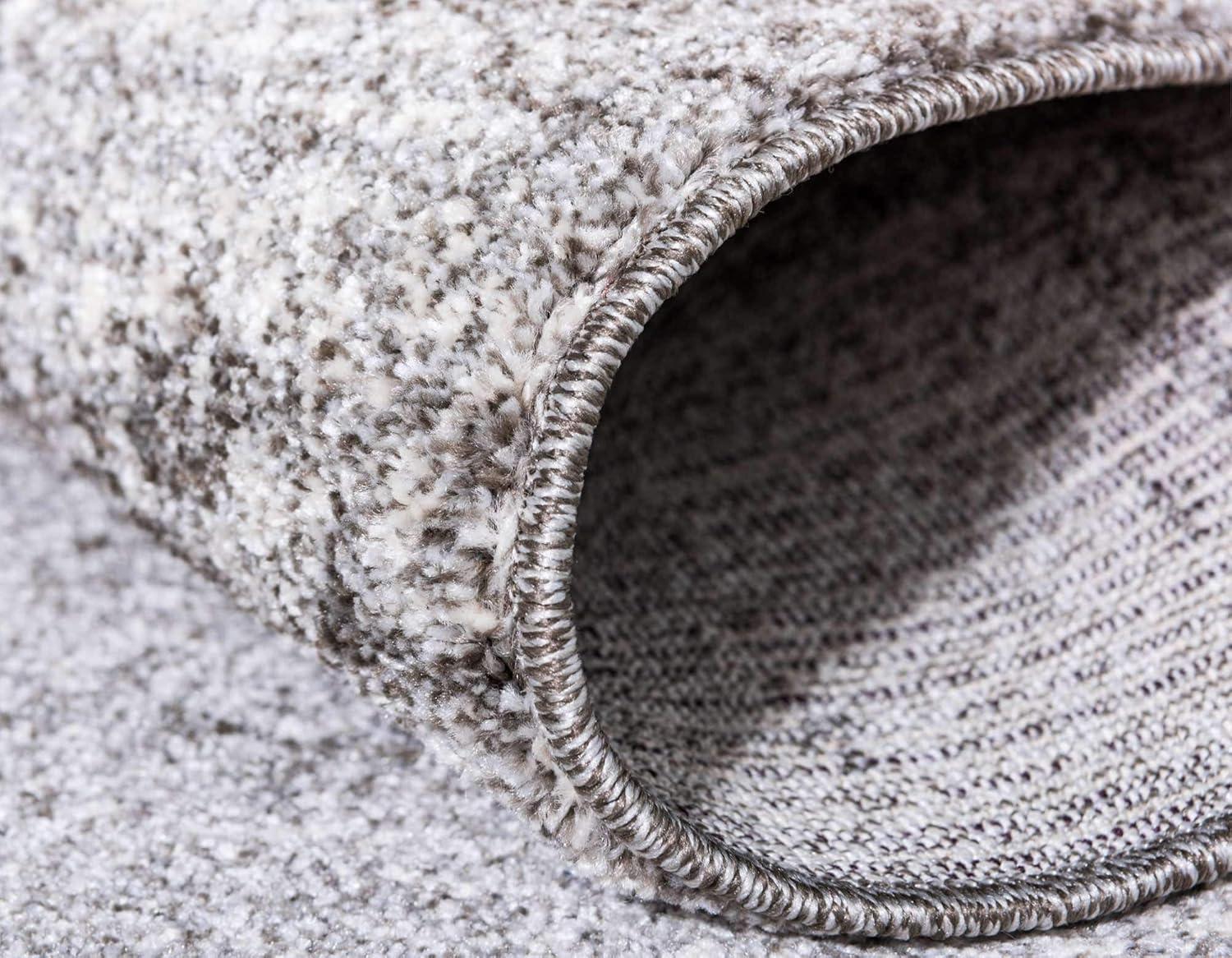Unique Loom Del Mar Collection Area Rug - Lucille (9'  x 12' Rectangle Gray/Ivory)