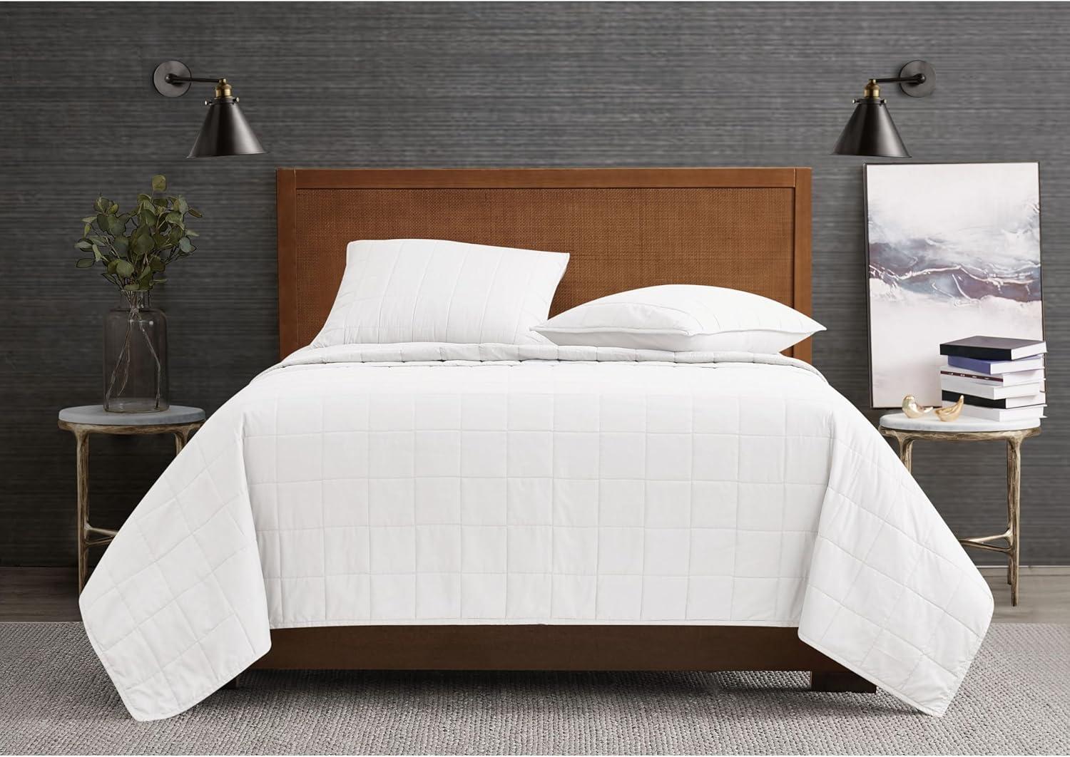 London Fog London Fog Garment Wash Solid Quilt Set