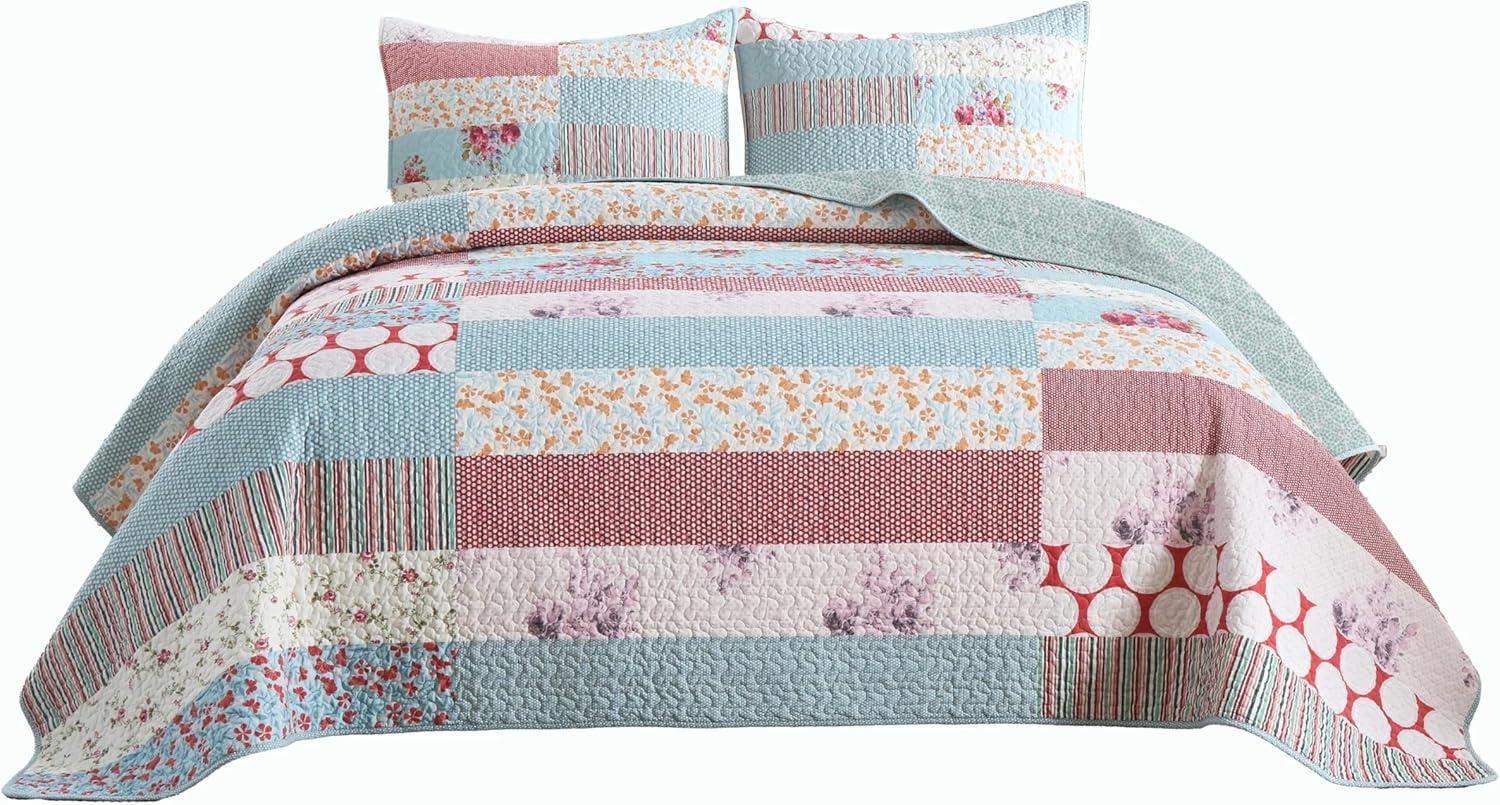 MarCielo 3 Piezas Edredón Ligero Rey, Edredón Impreso, Edredón Conjunto Ropa de Cama Manta Manta Coverlet Ligero Colcha Conjunto, Amarillo + Gris Oscuro, Tamaño King, Joni