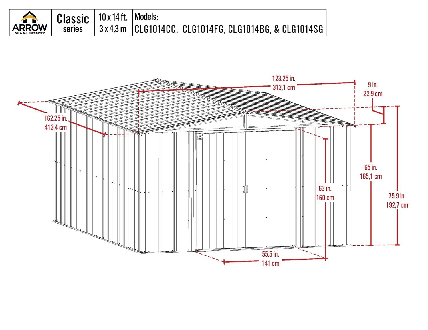 Arrow Arrow Metal Storage Shed