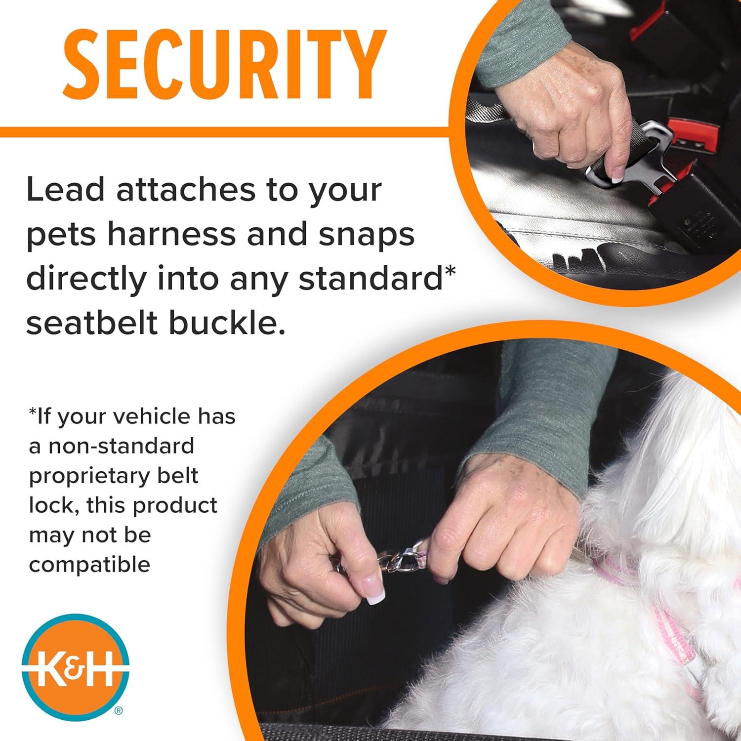 K&H Pet Products Buckle N' Go Dog Car Seat for Pets Gray X-Small 16 X 14 X 14 Inches