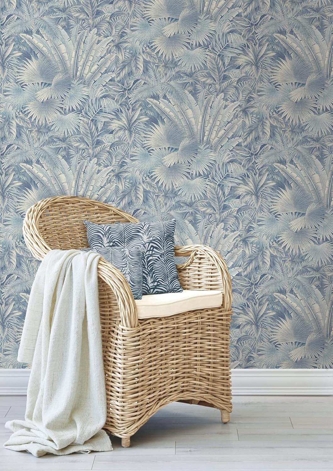 Tommy Bahama Bahamian Breeze Palm 18' L x 20.5" W Peel & Stick Wallpaper Roll