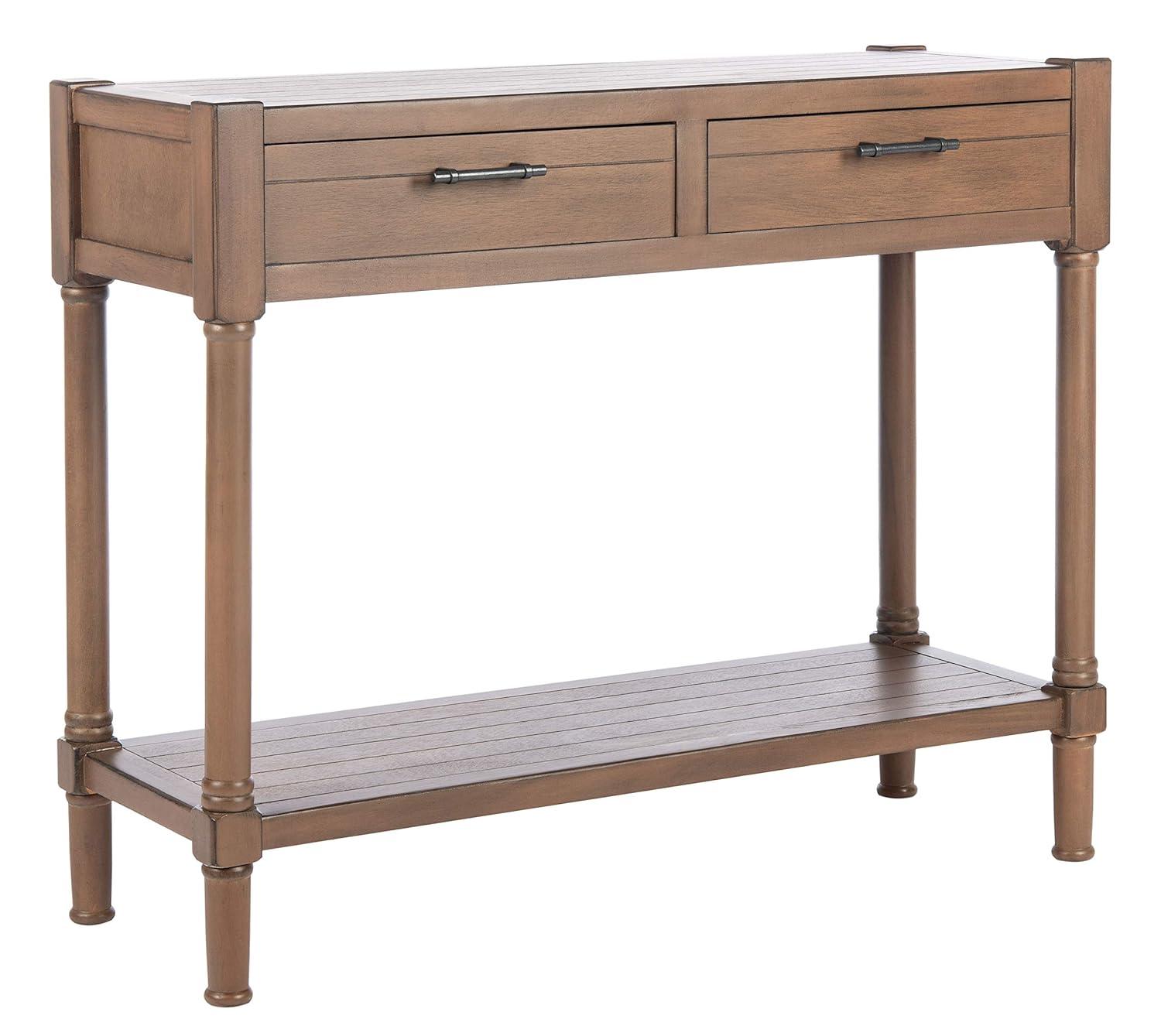 Filbert 2 Drawer Console Table - CNS5716C - Brown - Safavieh