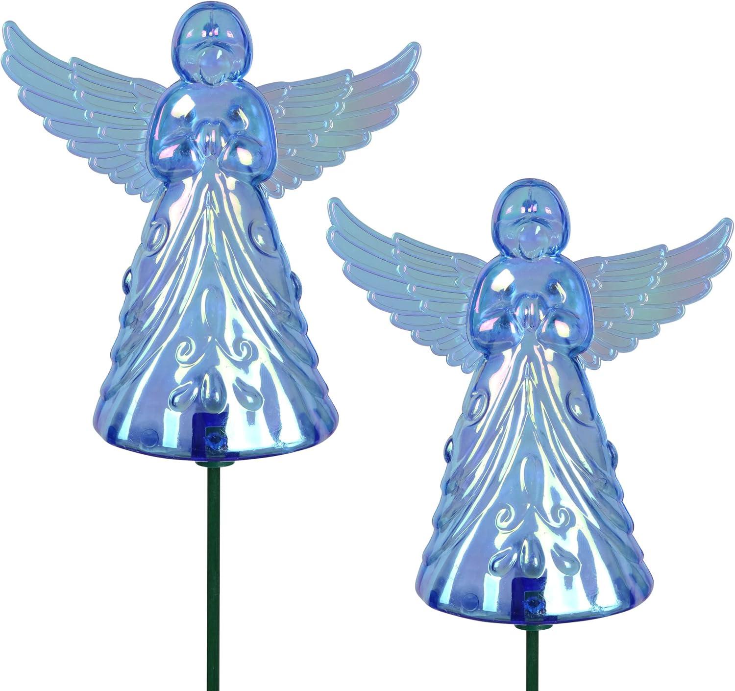 Exhart 2 Piece Angel WindyWing Garden Stakes, 4.5 by 30 Inches (Set of 2)