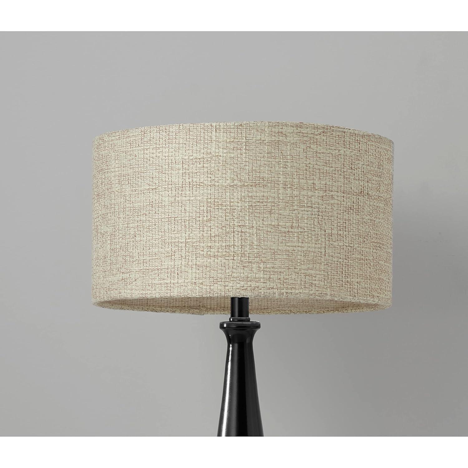 Adesso 1517-01 Linda 21.5" Table Lamp, Black, Smart Outlet Compatible