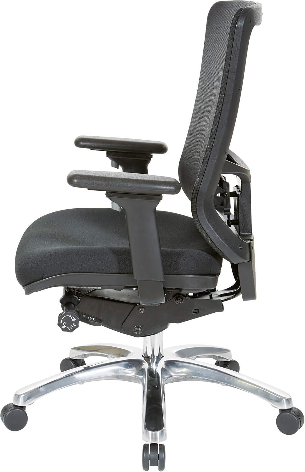 ProGrid Manager's Chair in Coal Black Fabric