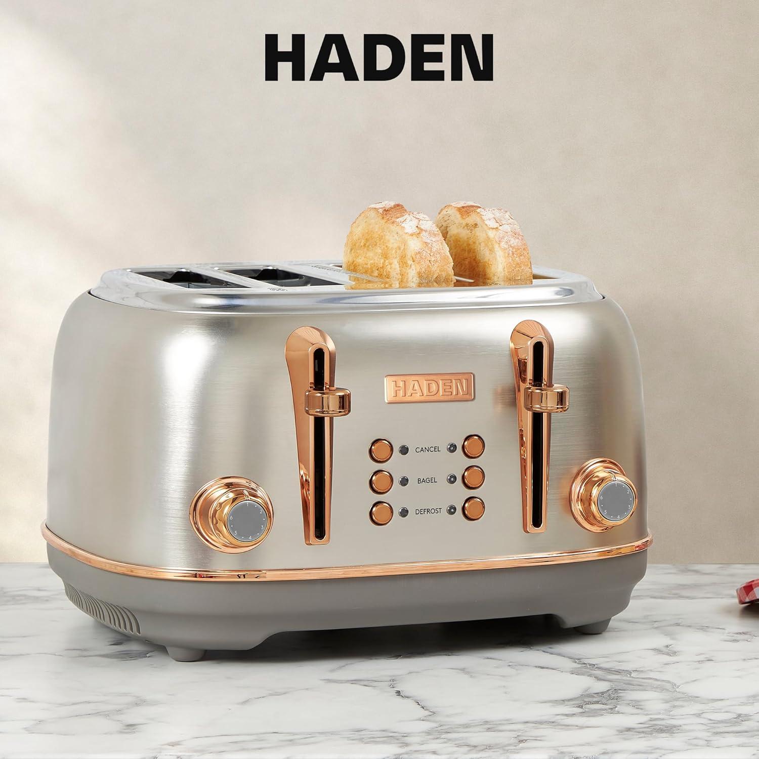HADEN Heritage 4-Slice Wide Slot Toaster