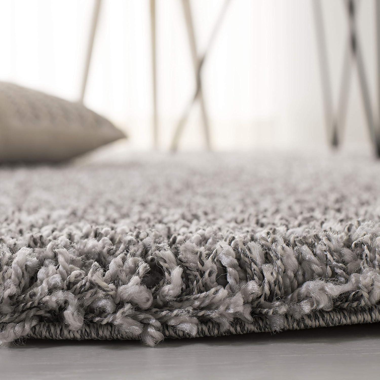 Shag SG151 Power Loomed Indoor Area Rug - Silver - 8'x10' - Safavieh.