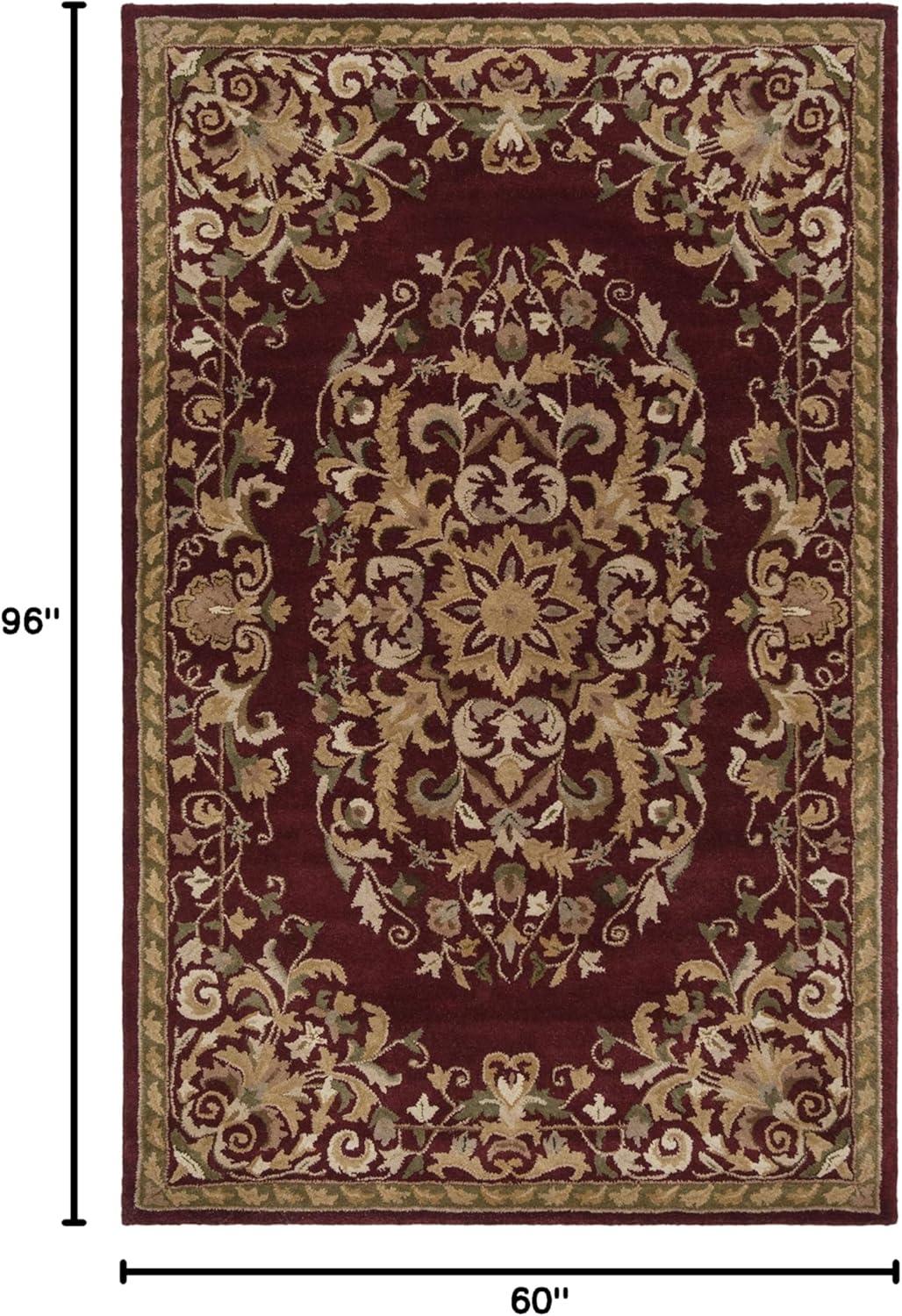 Heritage HG640 Handmade Area Rug - 5'x8' - Red - Safavieh