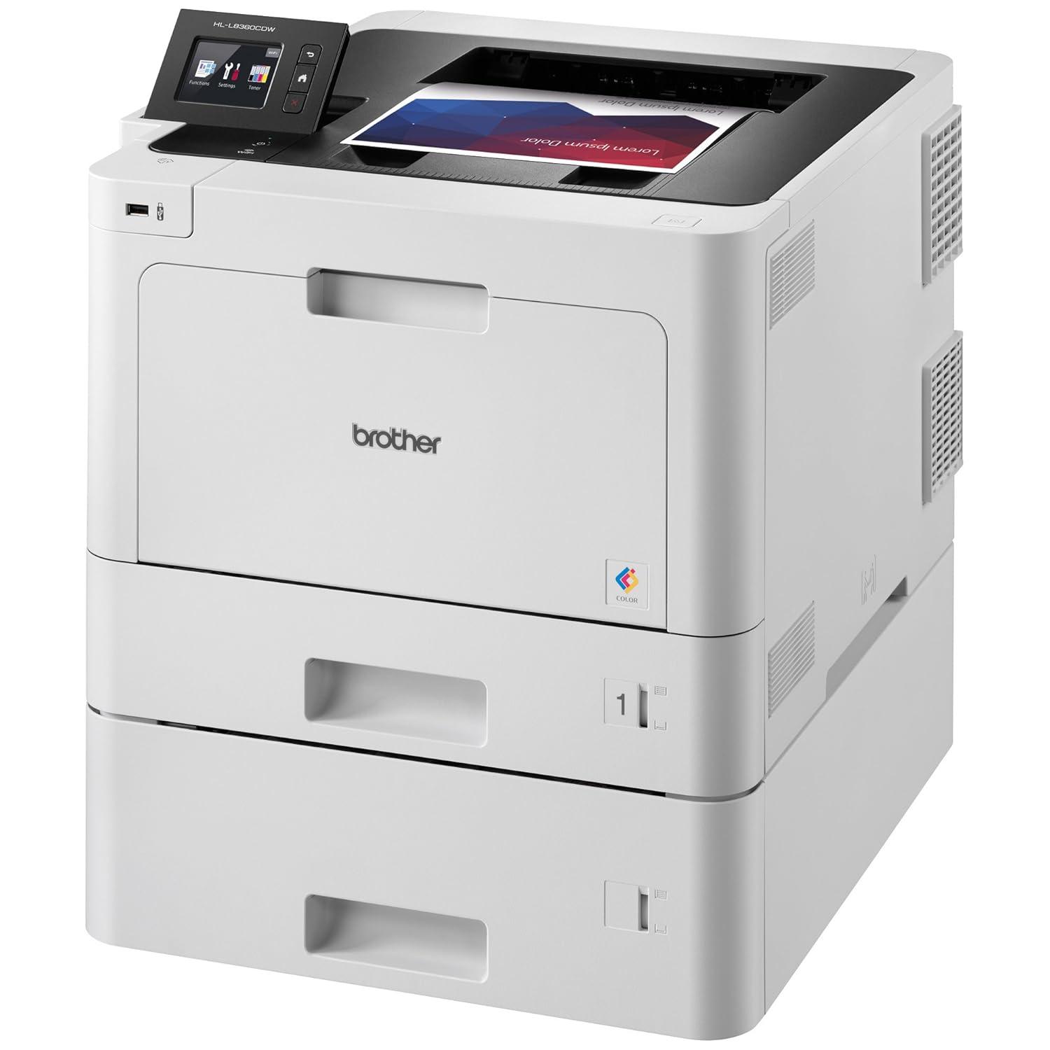 Brother HL-L8360CDWT Business Color Laser Printer, Duplex Printing