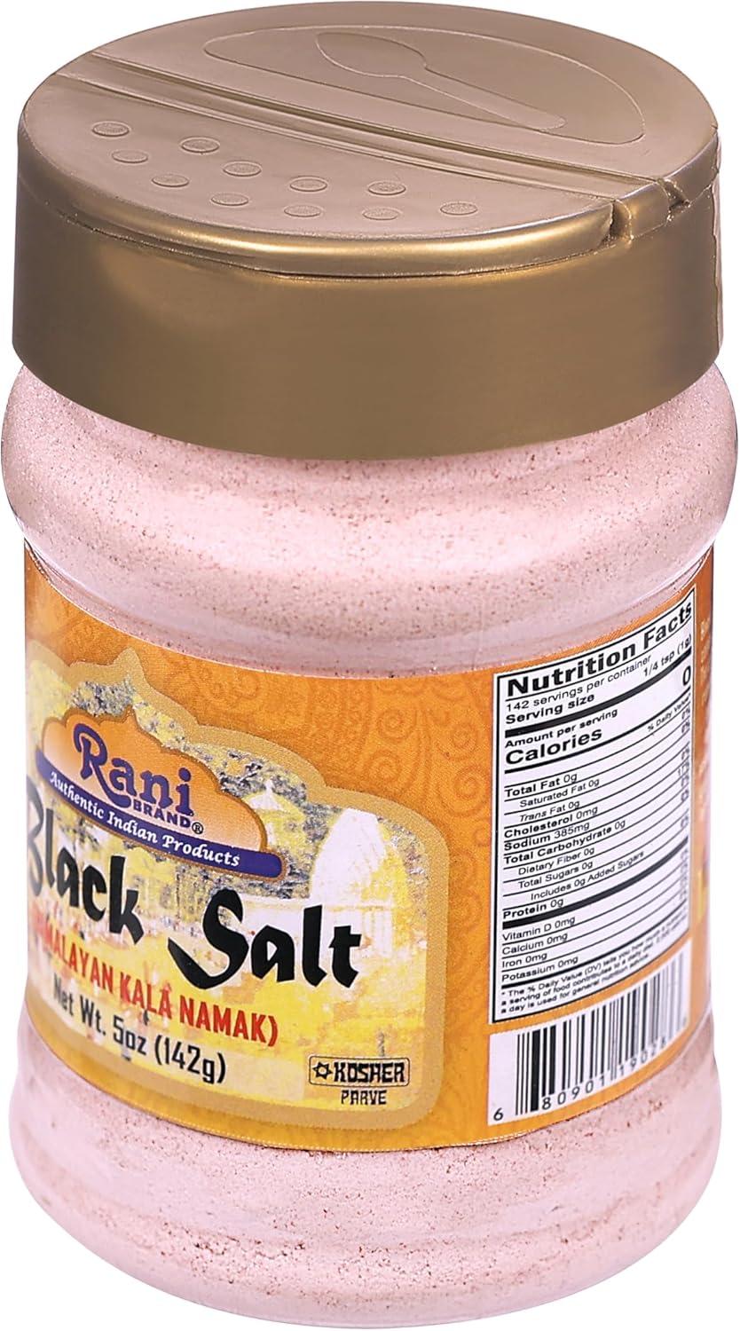 Black Salt (Kala Namak) Mineral Powder - 5oz (142g) - Rani Brand Authentic Indian Products