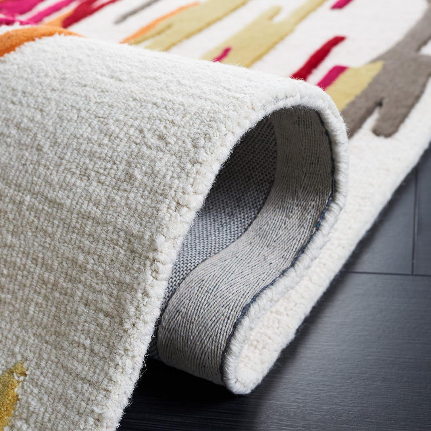 Rodeo Drive RD858 Hand Tufted Area Rug - Ivory/Red - 8'x10' - Safavieh.