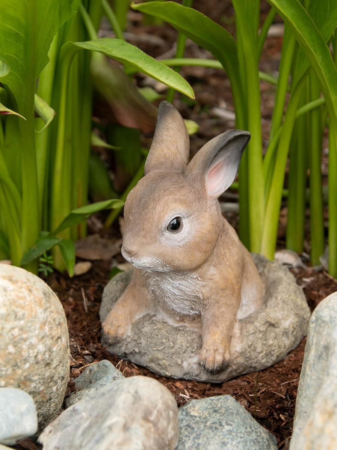 Summerfield Terrace 6.25” Curious Bunny Garden Statue