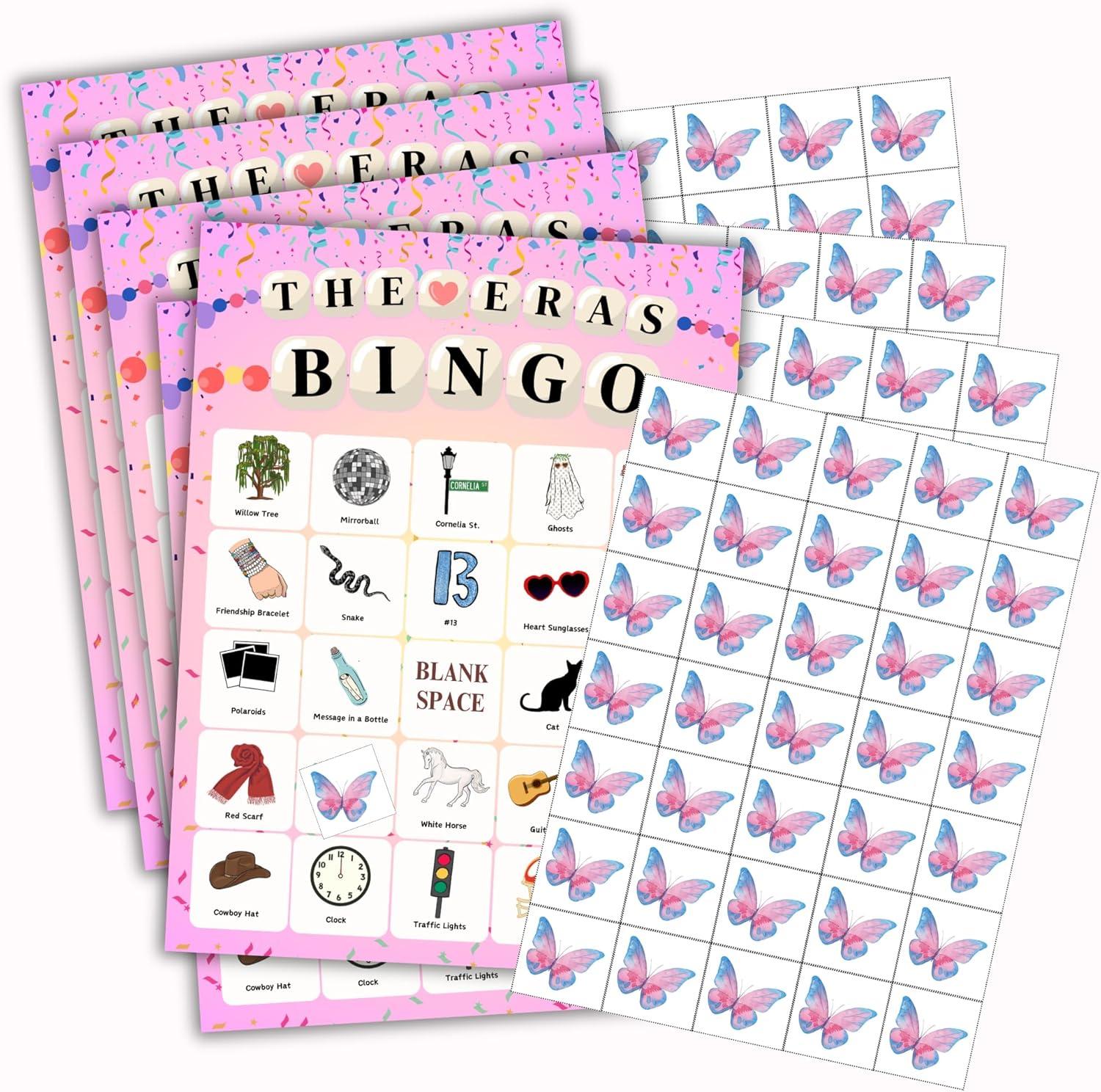 The Original Bingo Taylor Party Favors | Birthday Games | TS Party Supplies for 24 Players | Taylor Party Favors | Birthday Party Favors Decorations | Party Decor