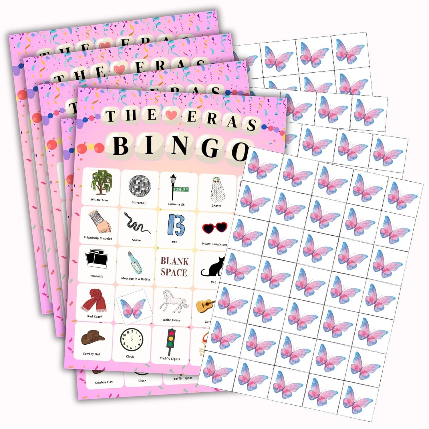 The Original Bingo Taylor Party Favors | Birthday Games | TS Party Supplies for 24 Players | Taylor Party Favors | Birthday Party Favors Decorations | Party Decor