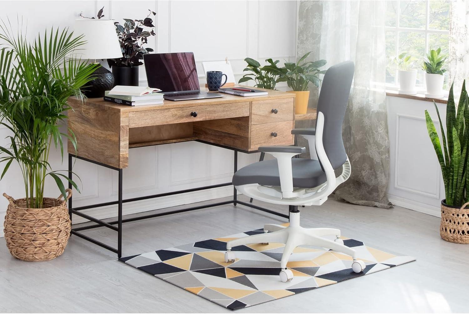 Anji Mountain Beluga Non-Skid Low Medium Pile Carpet Chair Mat