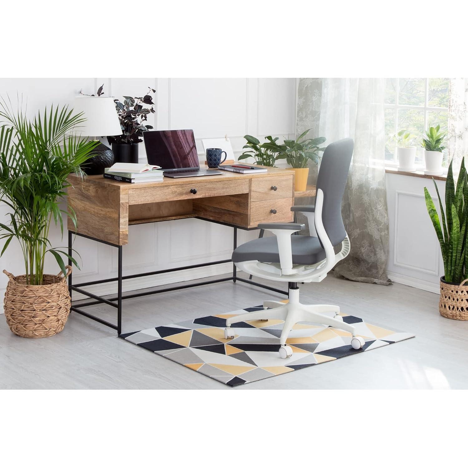 Anji Mountain Beluga Non-Skid Low Medium Pile Carpet Chair Mat