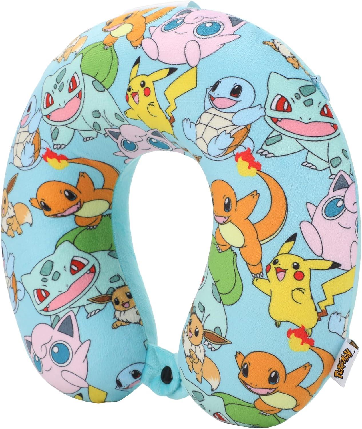 Pokemon Pikachu 2-Piece Eye Mask & Neck Pillow Travel Set