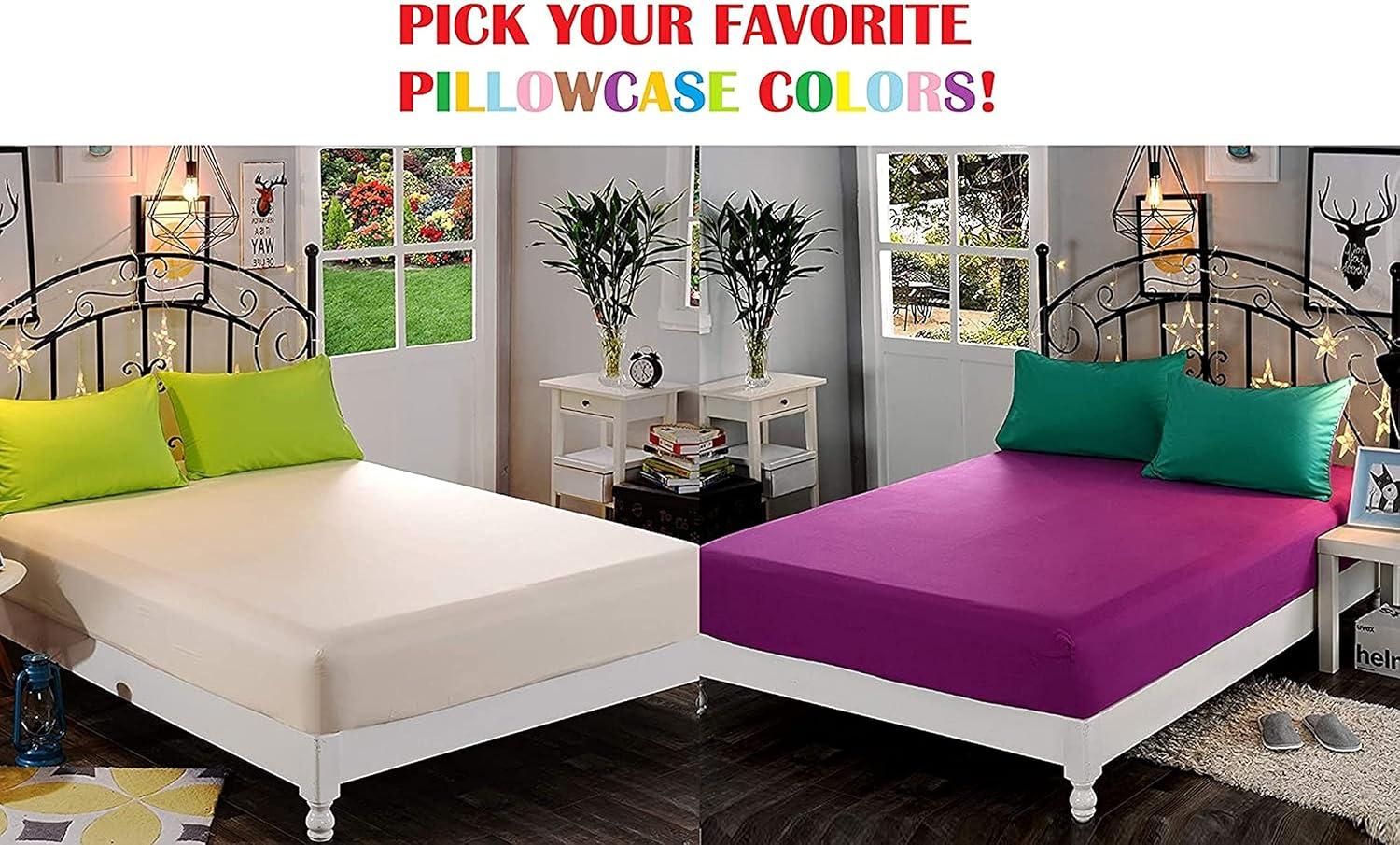 Elegant Comfort 1500 Premium Hotel Quality 1 Fitted Sheet, Softest Quality Microfiber - Deep Pocket up to 16 inch, Wrinkle and Fade Resistant, King, White