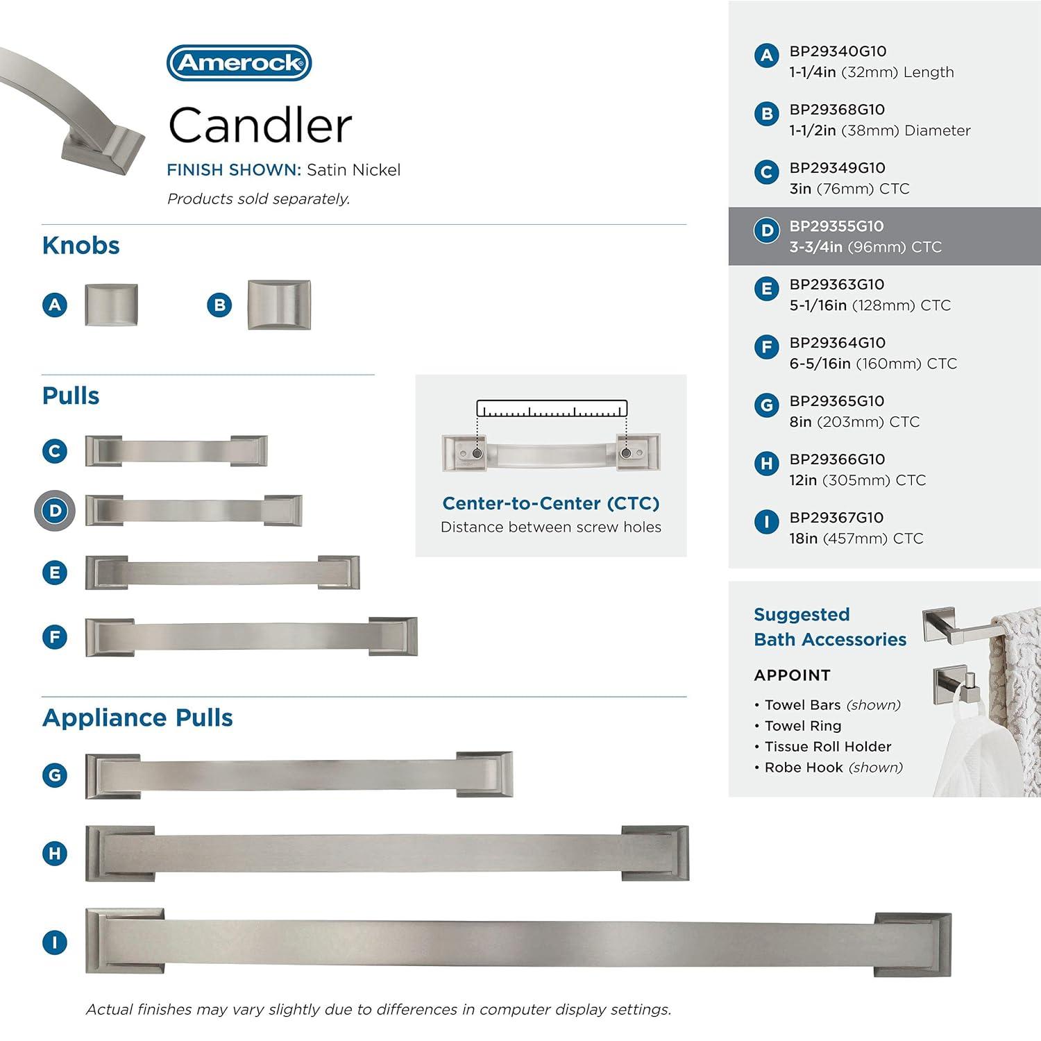 Amerock Candler Center to Center Arch Pull