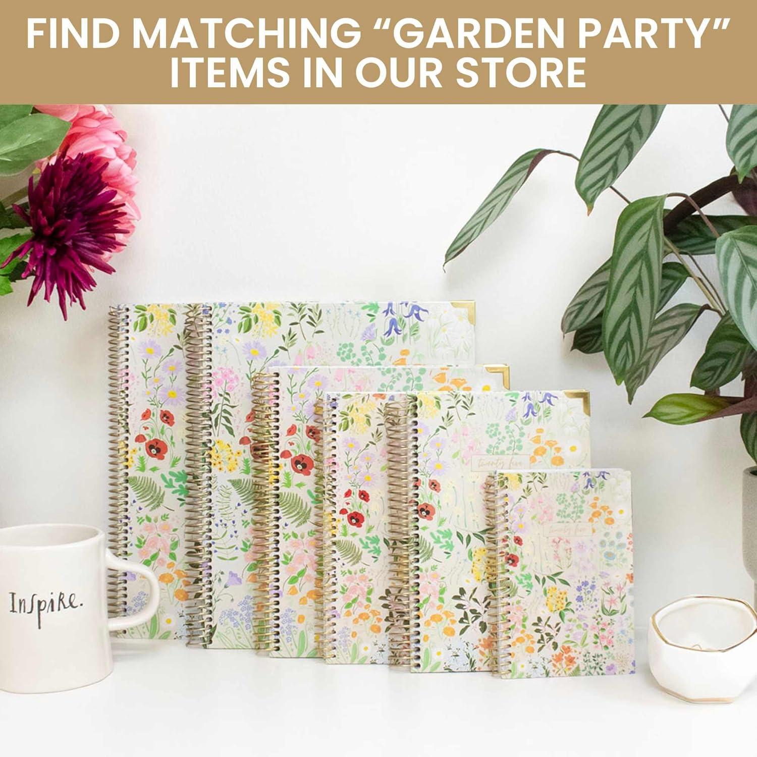 bloom daily planners Large 15.5 x 35" Desk Mat, Garden Party